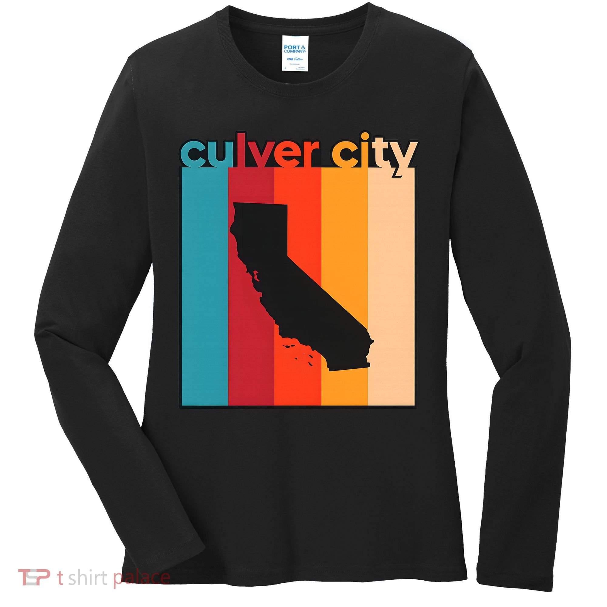 Culver City Retro California Women's Long Sleeve Shirt