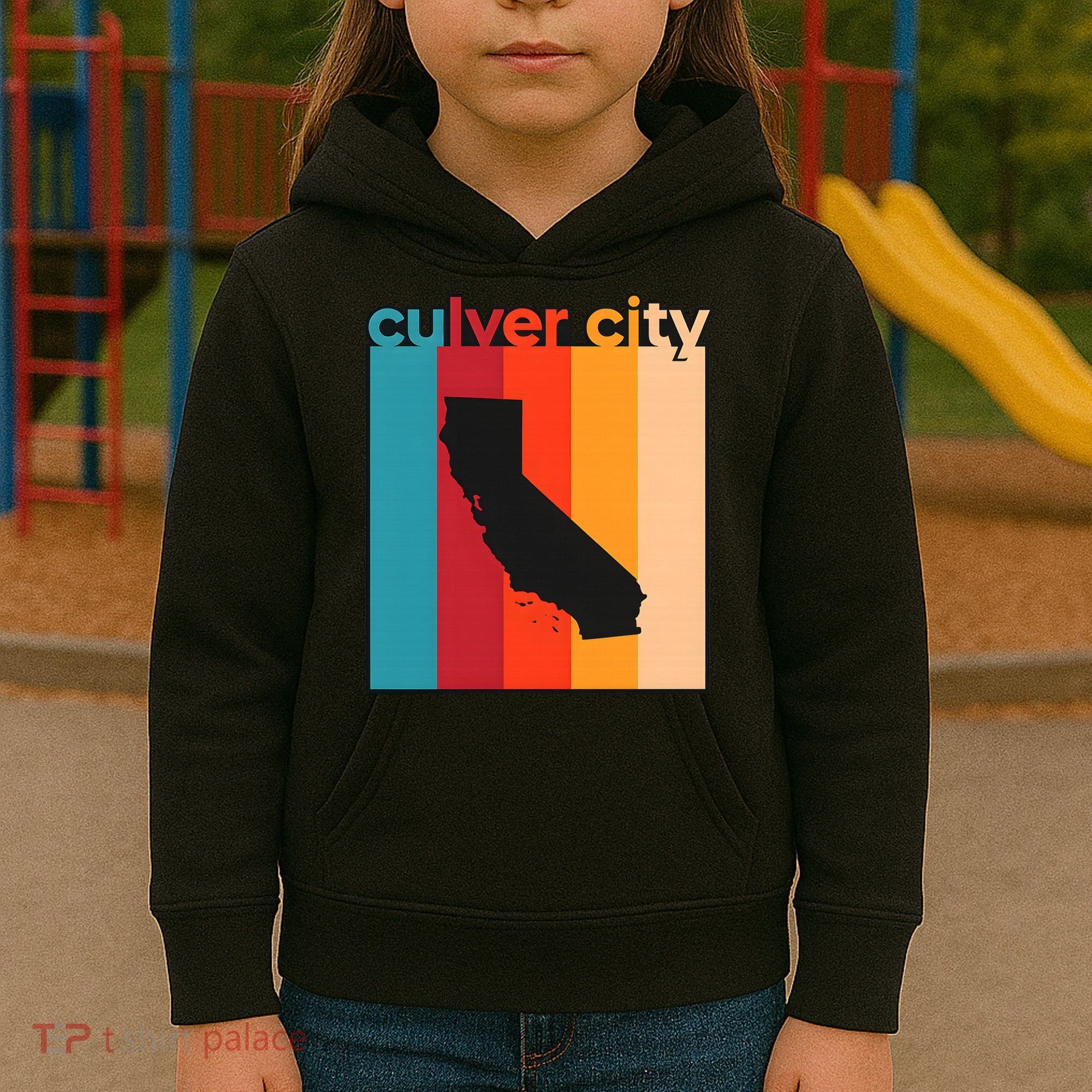 Culver City Retro California Kids Hoodie