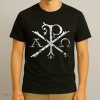 Christian Chi Rho Labarum Christogram Cross Faith T-Shirt thumb 3