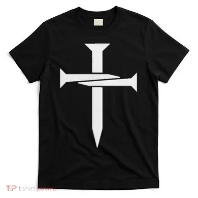 Cross Embroidered T-Shirt