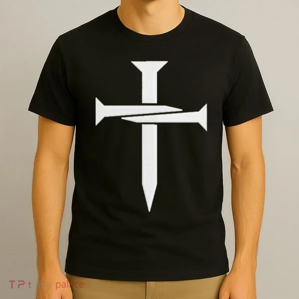 Cross Embroidered T-Shirt