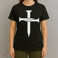 Cross Embroidered T-Shirt thumb 4