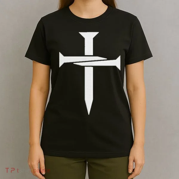 Cross Embroidered T-Shirt