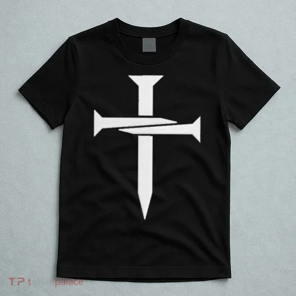 Cross Embroidered T-Shirt