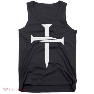 Cross Embroidered Tank Top