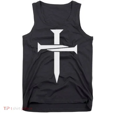 Cross Embroidered Tank Top