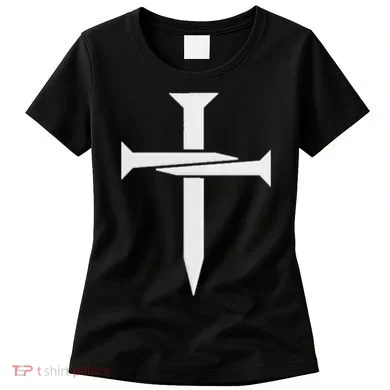 Cross Embroidered Women's T-Shirt