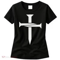 Cross Embroidered Women's T-Shirt thumb 0