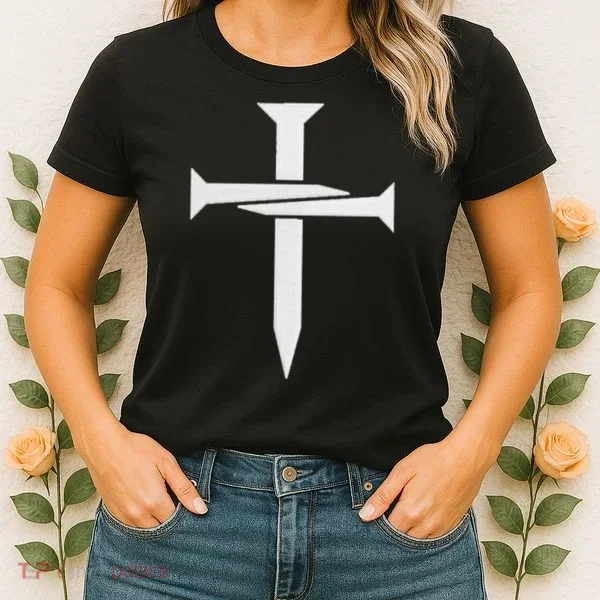 Cross Embroidered Women's T-Shirt