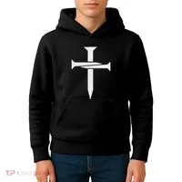 Cross Embroidered Kids Hoodie thumb 4