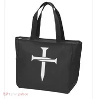 Cross Embroidered Tote Bag thumb 3