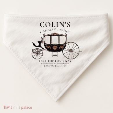 ColinS Carriage Rides Take The Long Way USA-Made Doggie Bandana