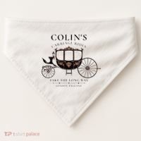 ColinS Carriage Rides Take The Long Way USA-Made Doggie Bandana thumb 0