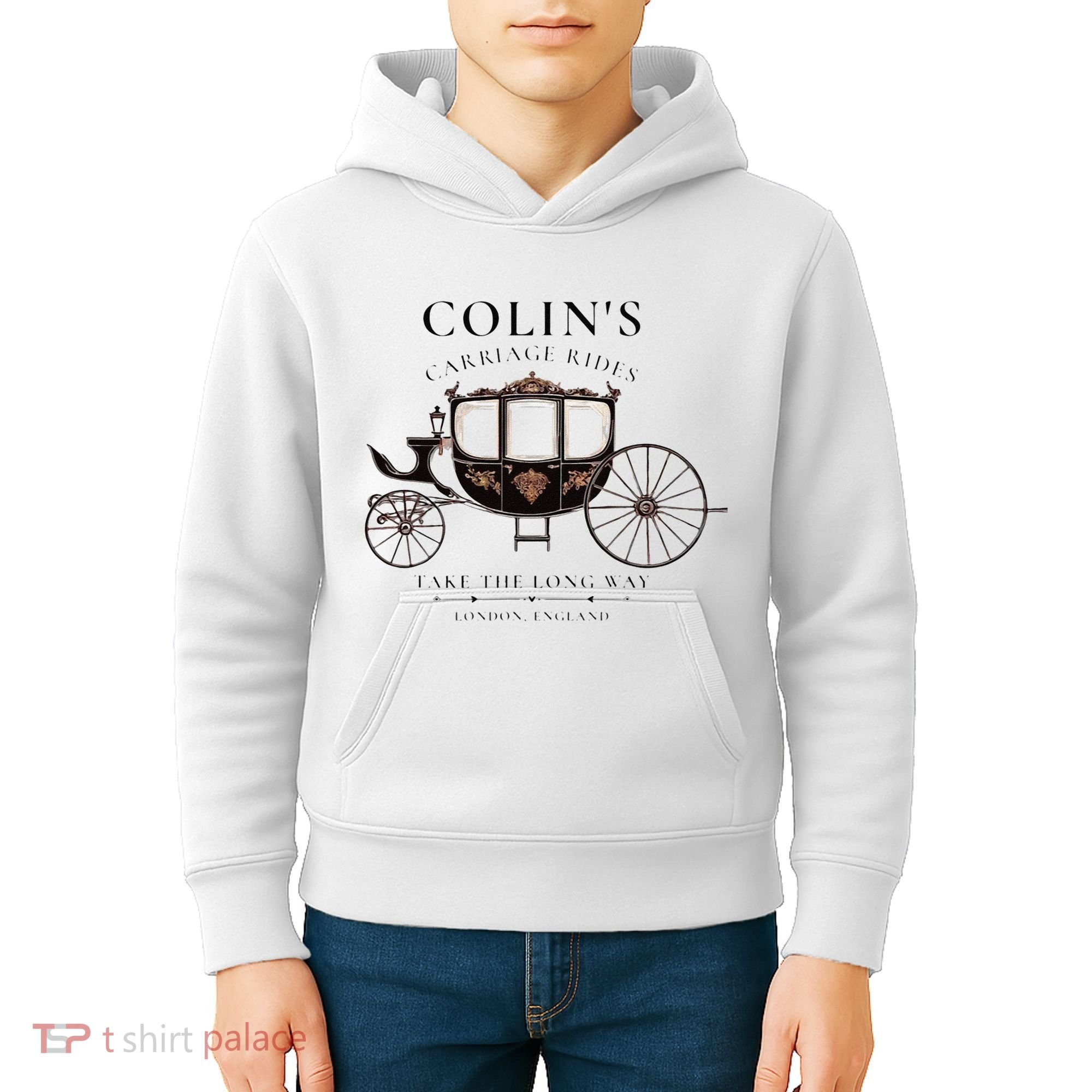 ColinS Carriage Rides Take The Long Way Kids Hoodie