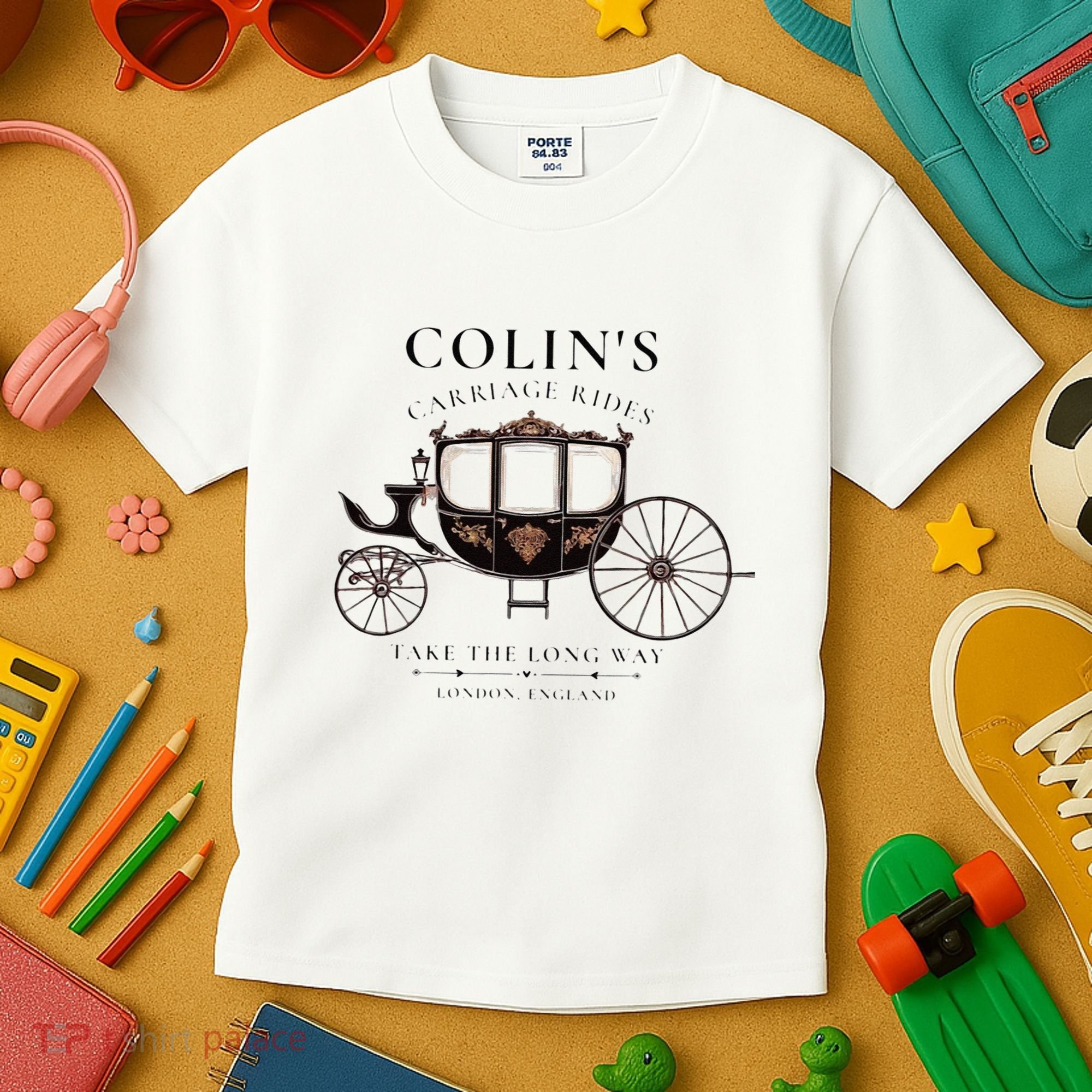 ColinS Carriage Rides Take The Long Way Kids T-Shirt