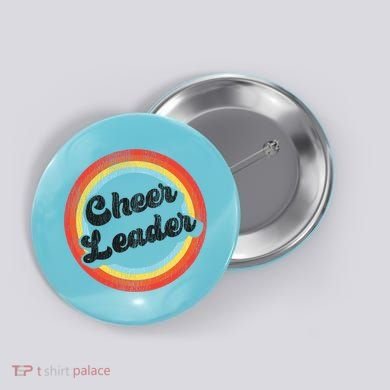 Cheer Cheerleading Retro Vintage Cheer Leader Meaningful Gift Button