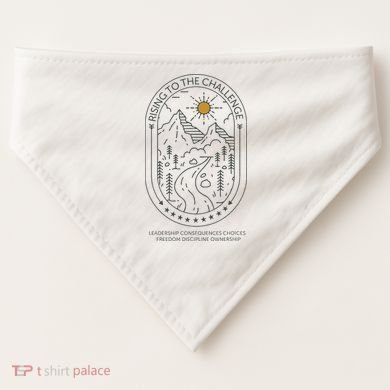 Classical Conversations Rising To The Challenge Mom USA-Made Doggie Bandana