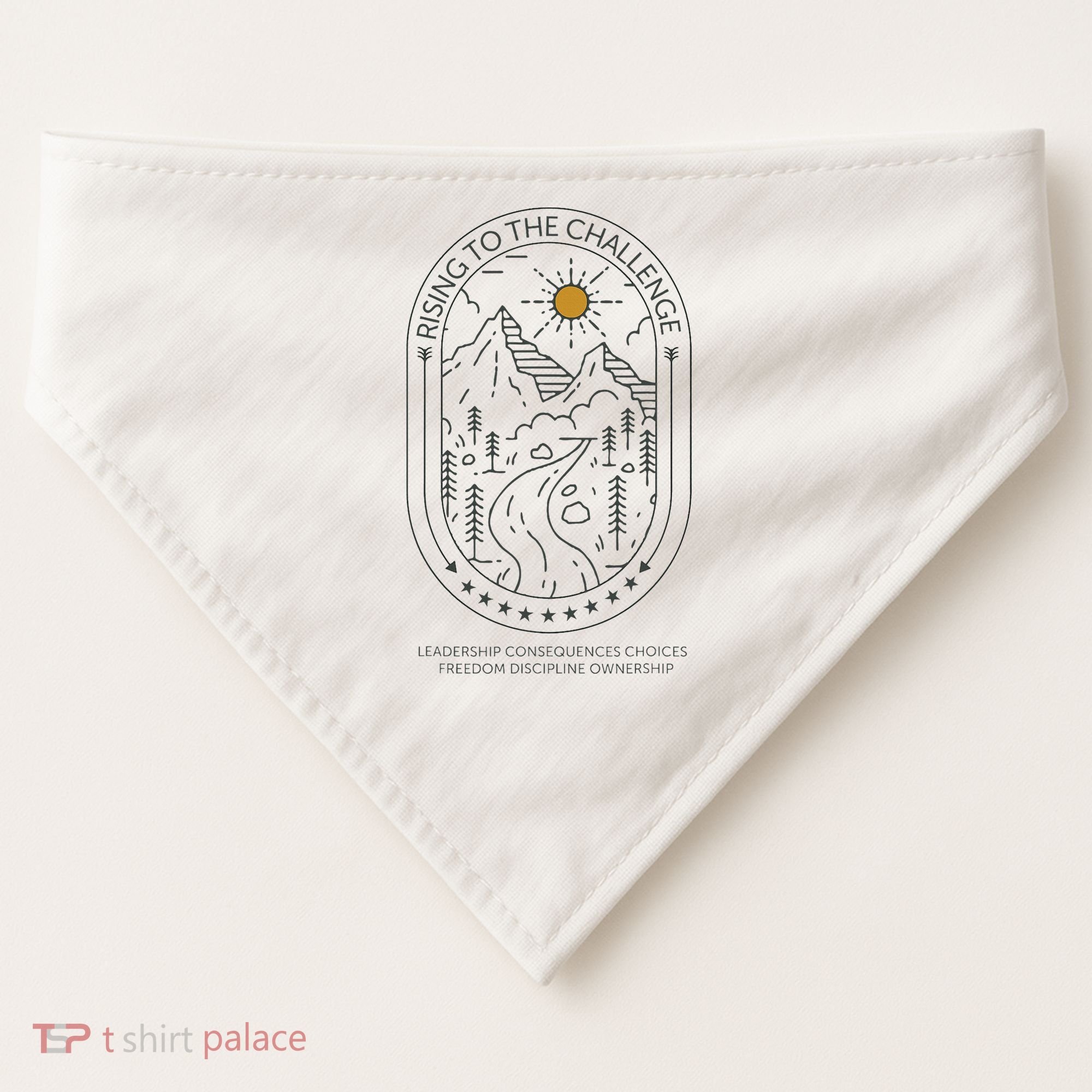 Classical Conversations Rising To The Challenge Mom USA-Made Doggie Bandana