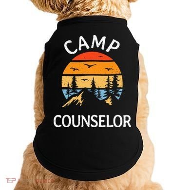 Camp Counselor Retro Summer Director Camper Staff Camping Doggie Tank