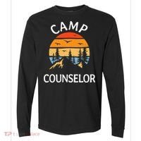 Camp Counselor Retro Summer Director Camper Staff Camping Comfort Colors Heavyweight Long Sleeve T-Shirt thumb 0