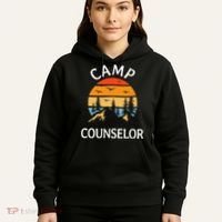 Camp Counselor Retro Summer Director Camper Staff Camping Hoodie thumb 5