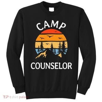 Camp Counselor Retro Summer Director Camper Staff Camping Sweatshirt