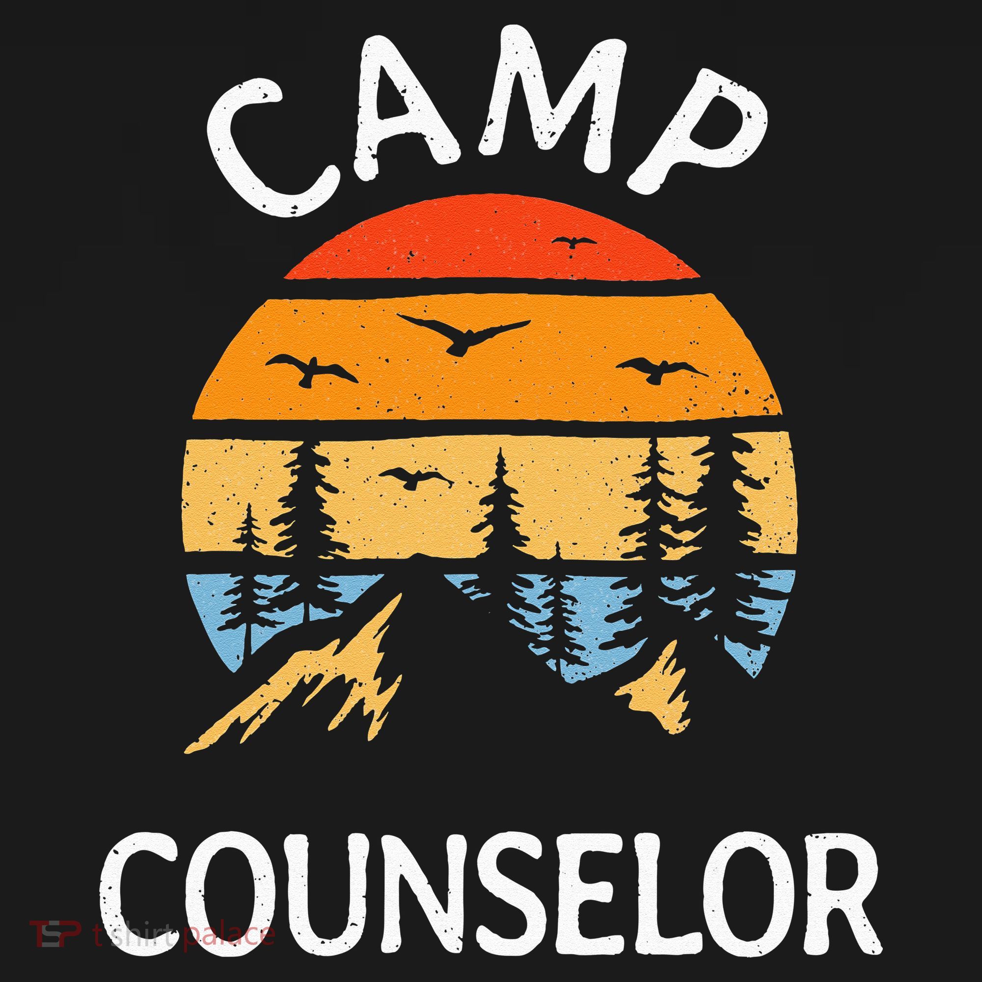 Camp Counselor Retro Summer Director Camper Staff Camping Sweatshirt