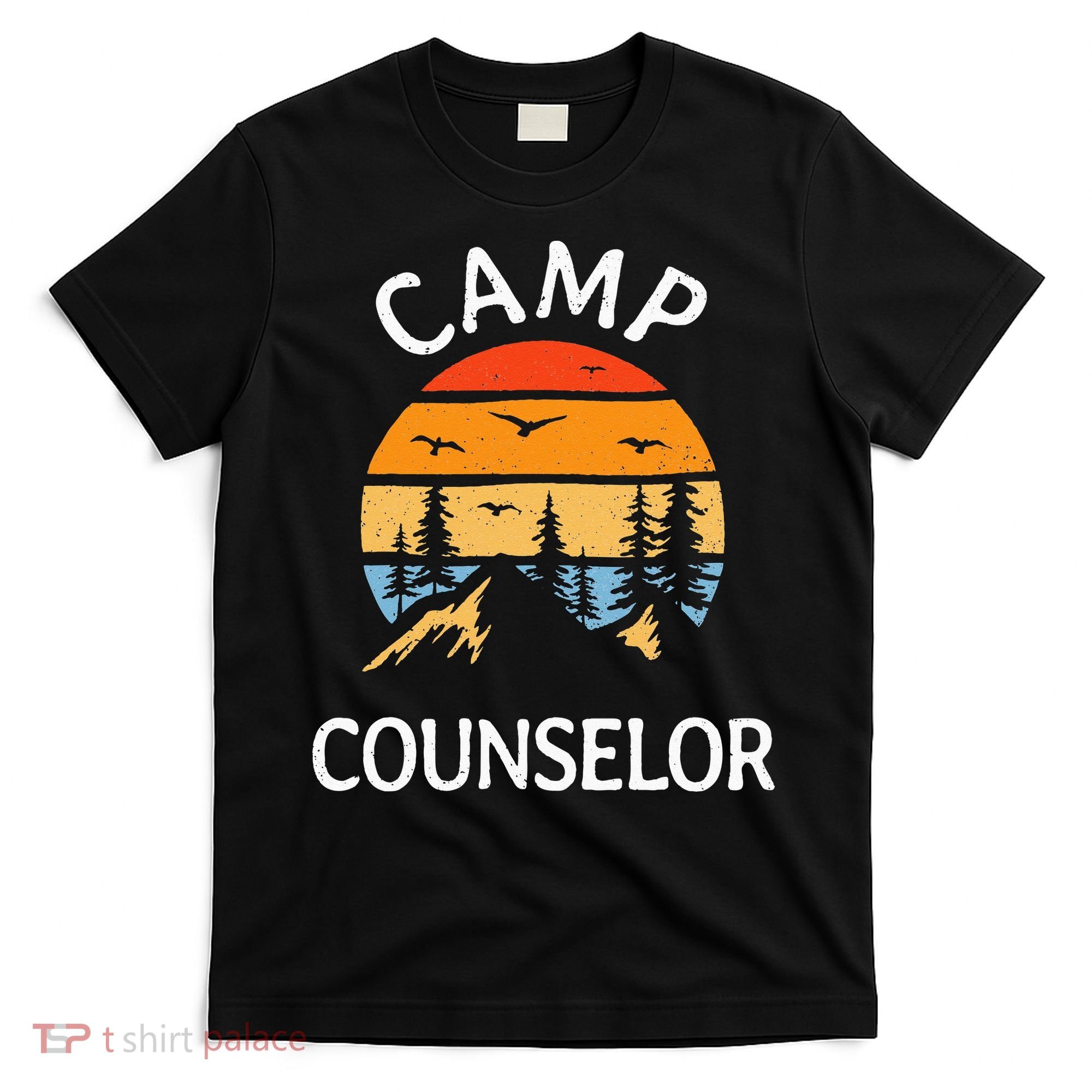 Camp Counselor Retro Summer Director Camper Staff Camping T-Shirt