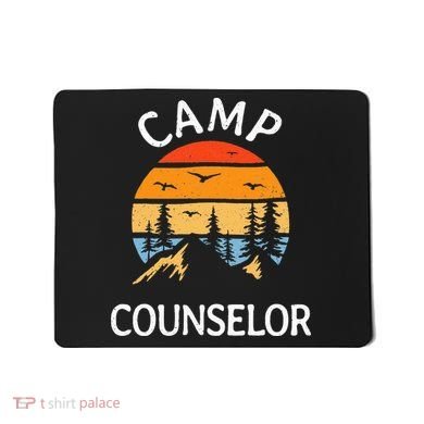 Camp Counselor Retro Summer Director Camper Staff Camping Mousepad