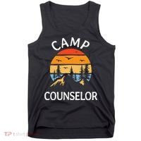 Camp Counselor Retro Summer Director Camper Staff Camping Tank Top thumb 0