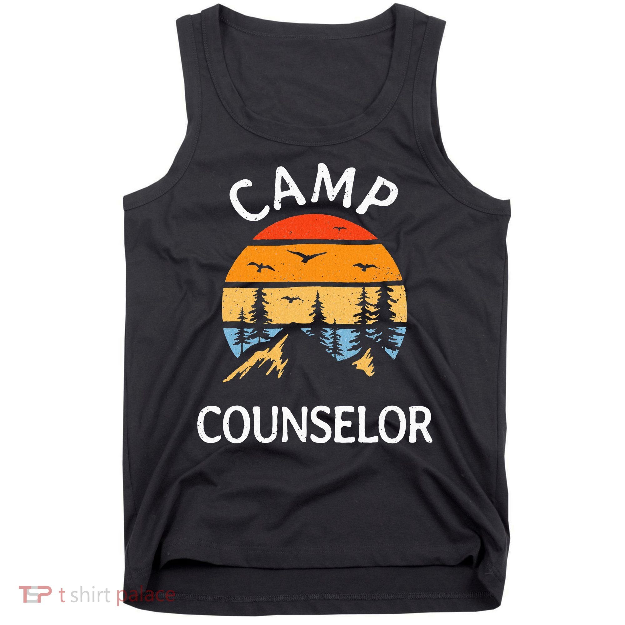 Camp Counselor Retro Summer Director Camper Staff Camping Tank Top
