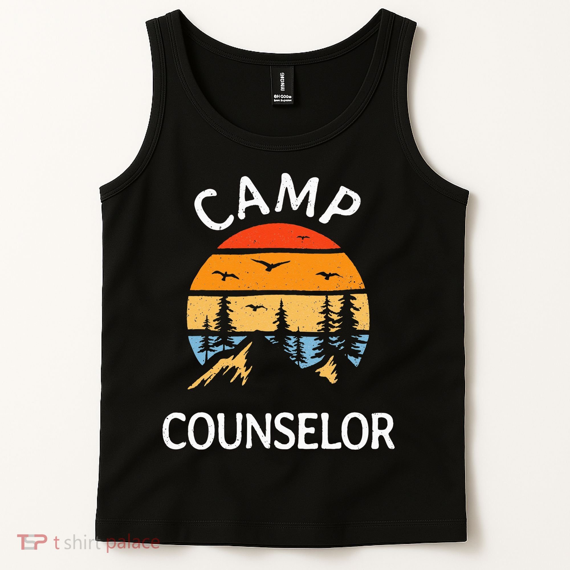 Camp Counselor Retro Summer Director Camper Staff Camping Tank Top