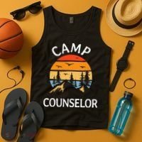 Camp Counselor Retro Summer Director Camper Staff Camping Tank Top thumb 4