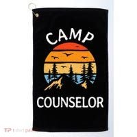 Camp Counselor Retro Summer Director Camper Staff Camping Golf Towel thumb 0