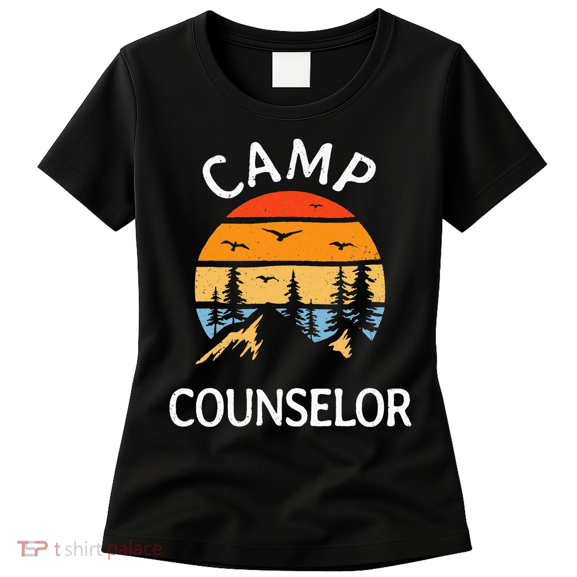 Camp Counselor Retro Summer Director Camper Staff Camping Women's T-Shirt