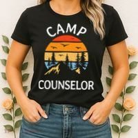 Camp Counselor Retro Summer Director Camper Staff Camping Women's T-Shirt thumb 2