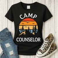 Camp Counselor Retro Summer Director Camper Staff Camping Women's T-Shirt thumb 3