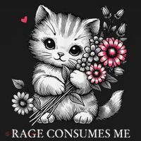Cute Cat Rage Consumes Me Funny Sarcastic Kitten Flower Women's Hoodie thumb 2