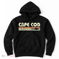 Cape Cod Retro Style with Shark graphic Hoodie thumb 0