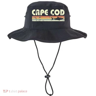 Cape Cod Retro Style with Shark graphic Bucket Hat