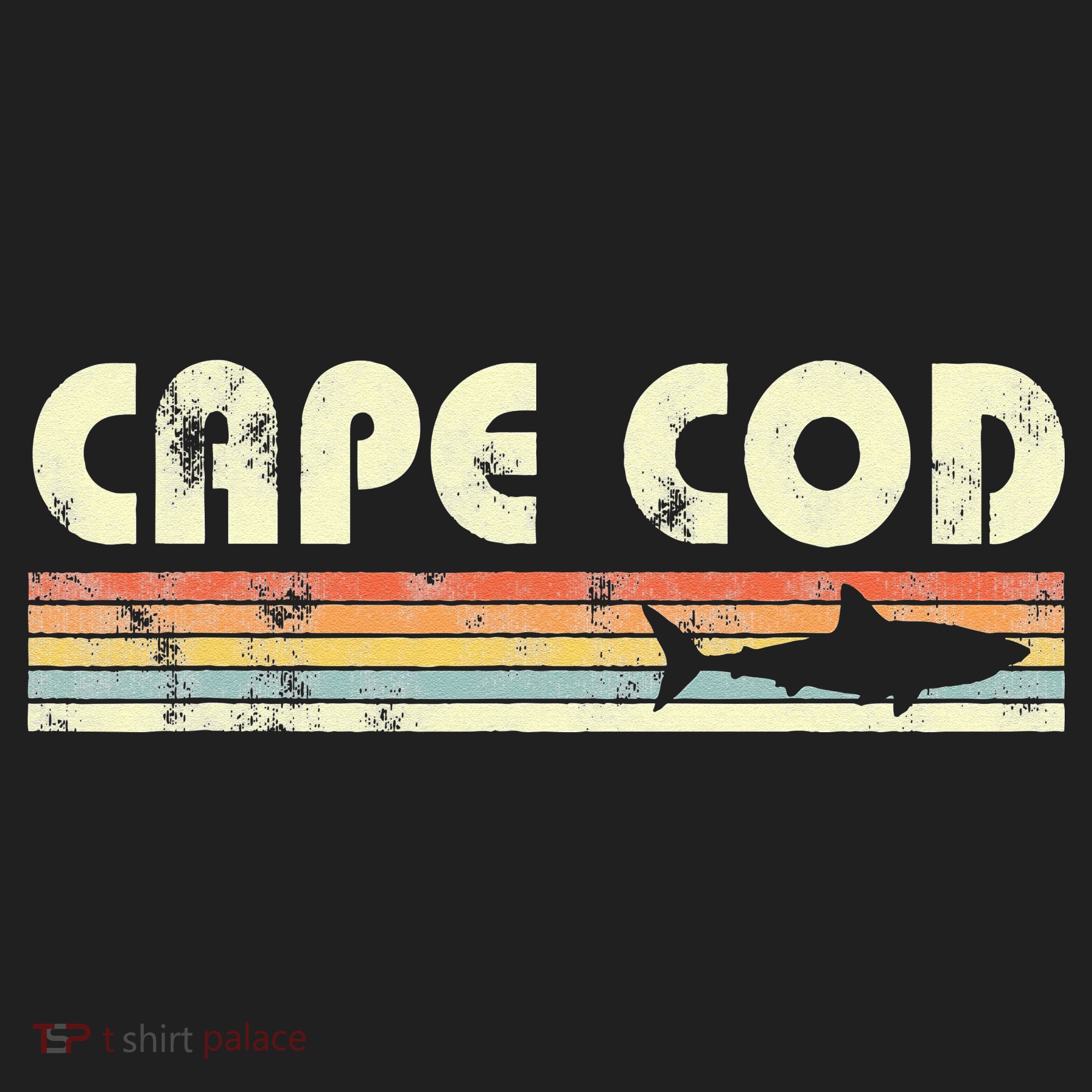 Cape Cod Retro Style with Shark graphic Beanie