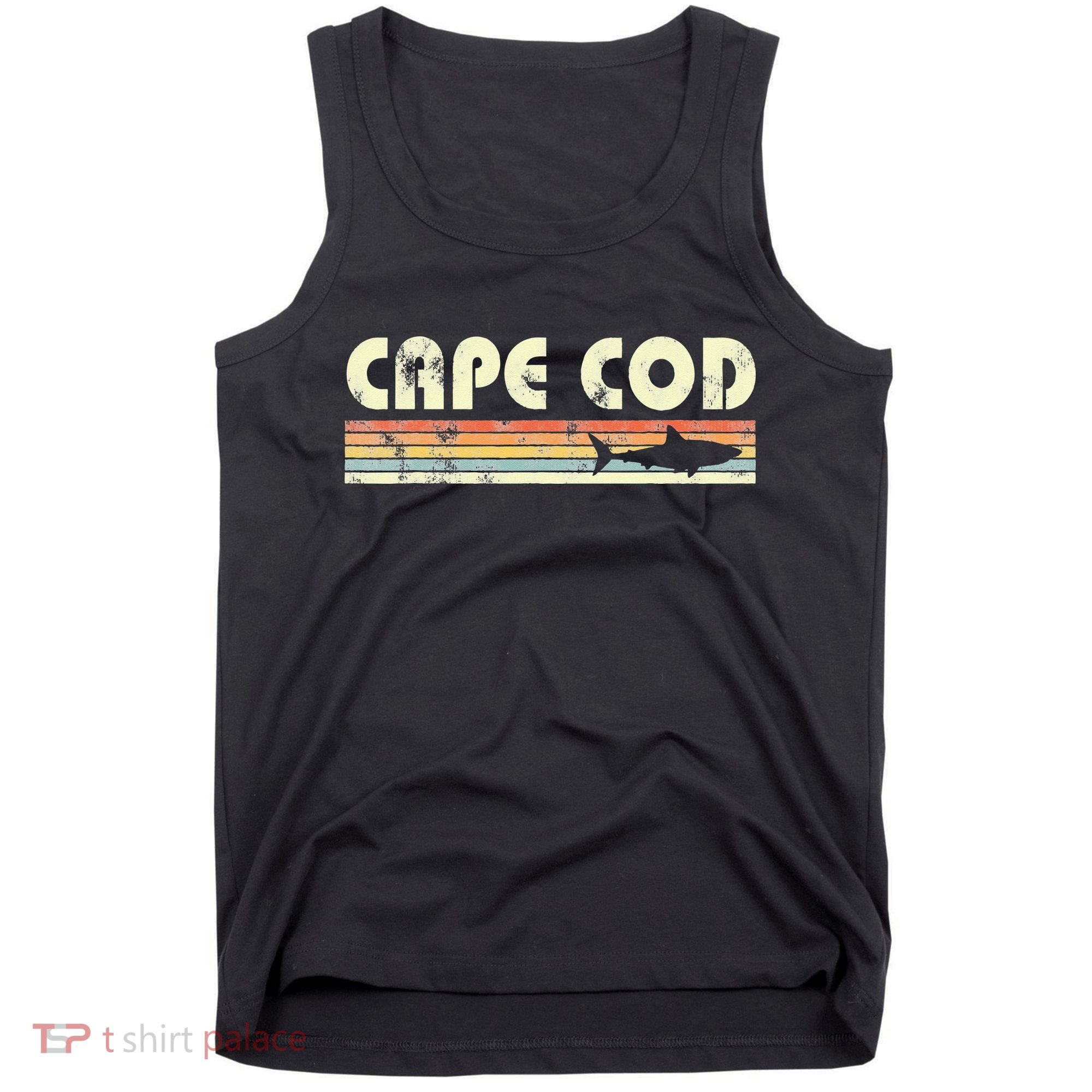 Cape Cod Retro Style with Shark graphic Tank Top