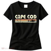 Cape Cod Retro Style with Shark graphic Women's T-Shirt thumb 0