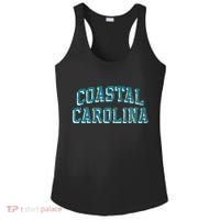 Coastal Carolina Retro Arch Logo Ladies PosiCharge Competitor Racerback Tank thumb 0