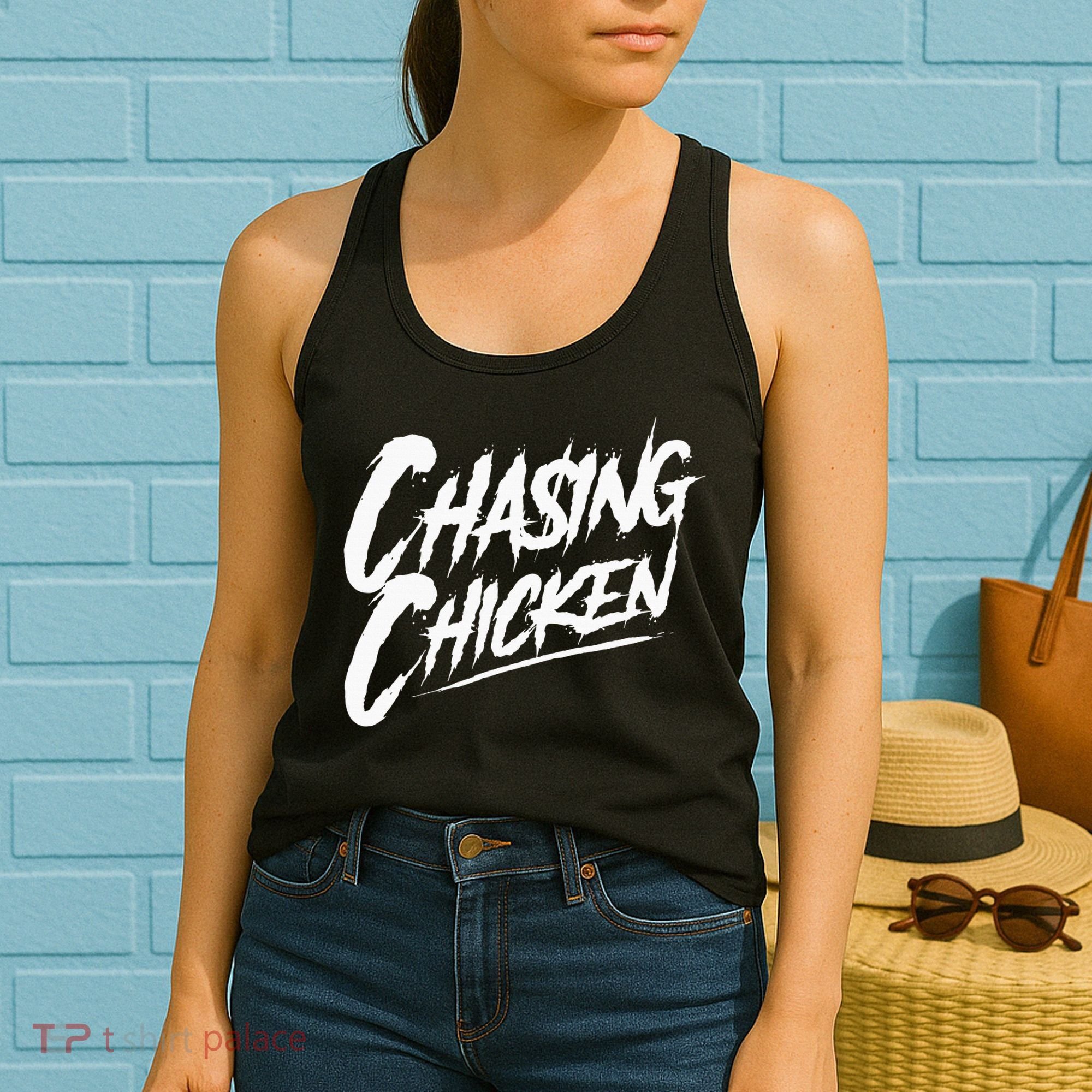 Chasing Chicken Rap Get Money Chasing Chicken Women's Tank Top