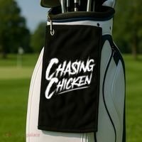 Chasing Chicken Rap Get Money Chasing Chicken Golf Towel thumb 2
