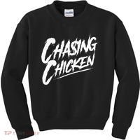 Chasing Chicken Rap Get Money Chasing Chicken Kids Sweatshirt thumb 0