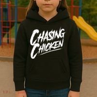 Chasing Chicken Rap Get Money Chasing Chicken Kids Hoodie thumb 3