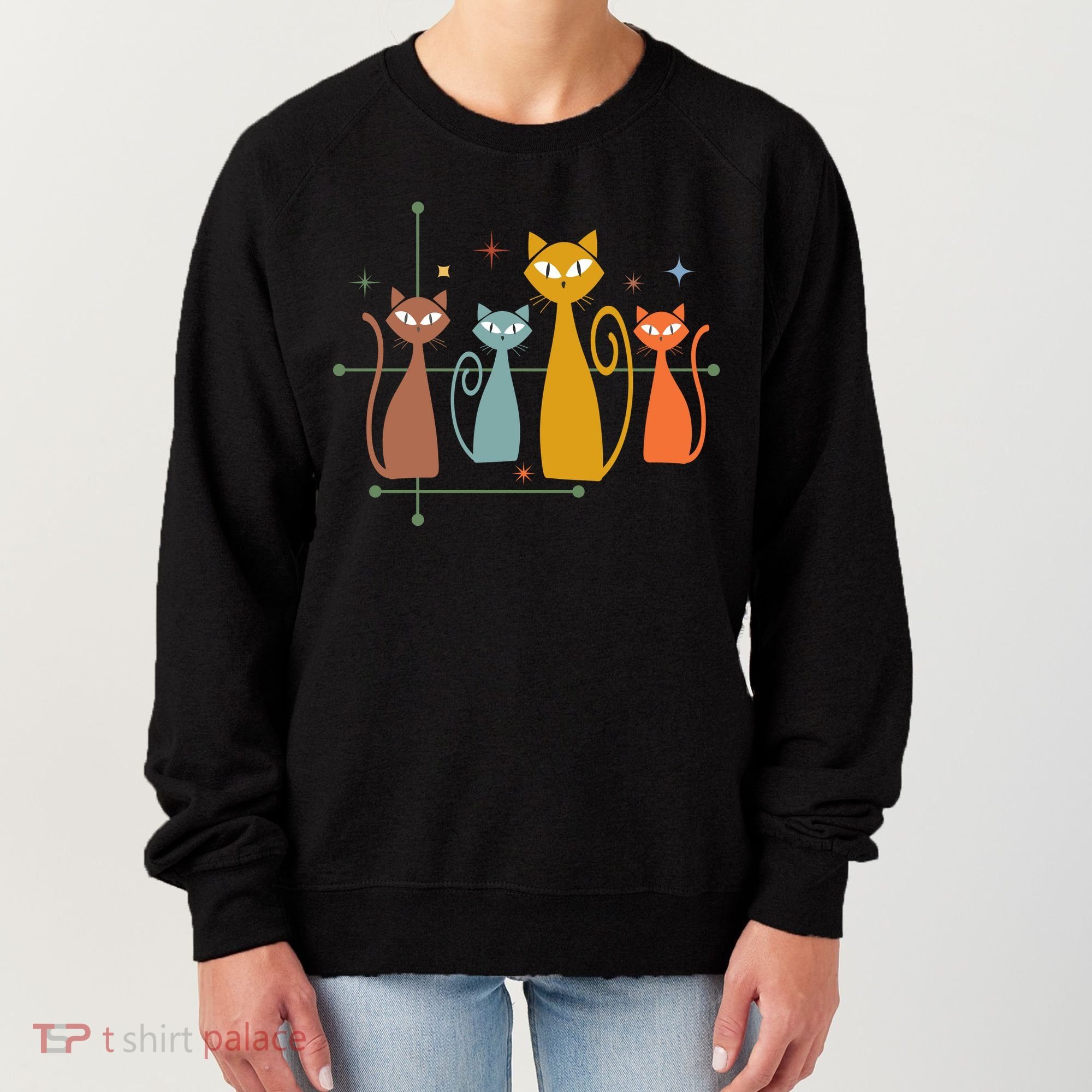 Century Cat Retro Cool Women's Sweatshirt