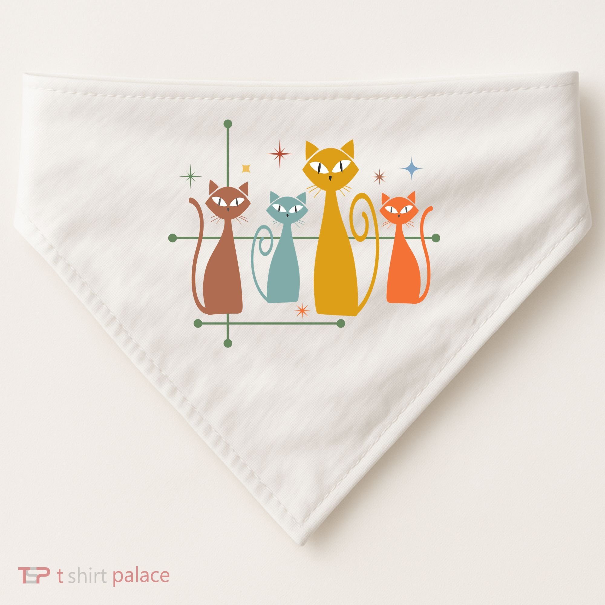 Century Cat Retro Cool USA-Made Doggie Bandana